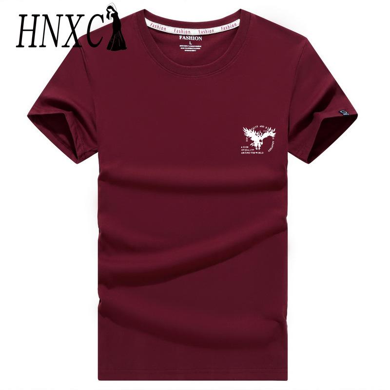 HNXC Хлопковая футболка с коротким рукавом, мужская модная свободная рубашка с половиной рукава, сострадательная рубашка с принтом