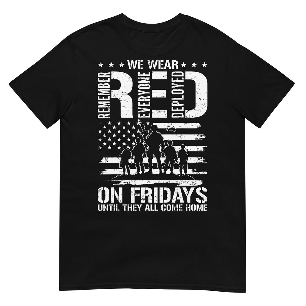 We Wear Red On Friday Remember Everyone Deployed Unisex Unisex TShirt