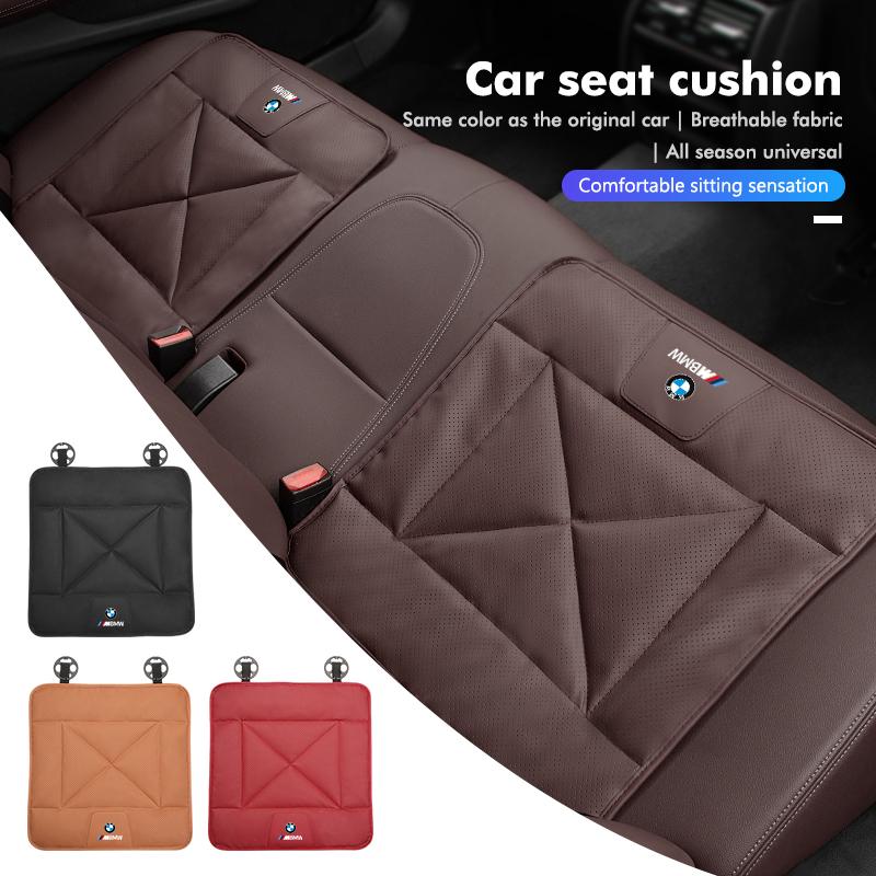 Leather Car Seat Cover Winter Warm Seat Cushion Anti Slip Pad For BMW E87 E70 E91 E30 G20 E92 E93 E60 E46 E90 G30 E53 X1 CI0