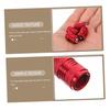 CLISPEED 4pcs Tire Valves Auto Valve Caps Car Valve Stem Caps Tire Caps Kit