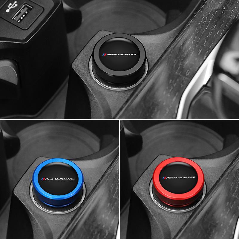 MLKJ3 Metal Car Cigarette Lighter Dust-proof Cover Decoration Cap For For BMW M Performance E46 E90 F10 F30 X3 F20 E46 E60 Accessories