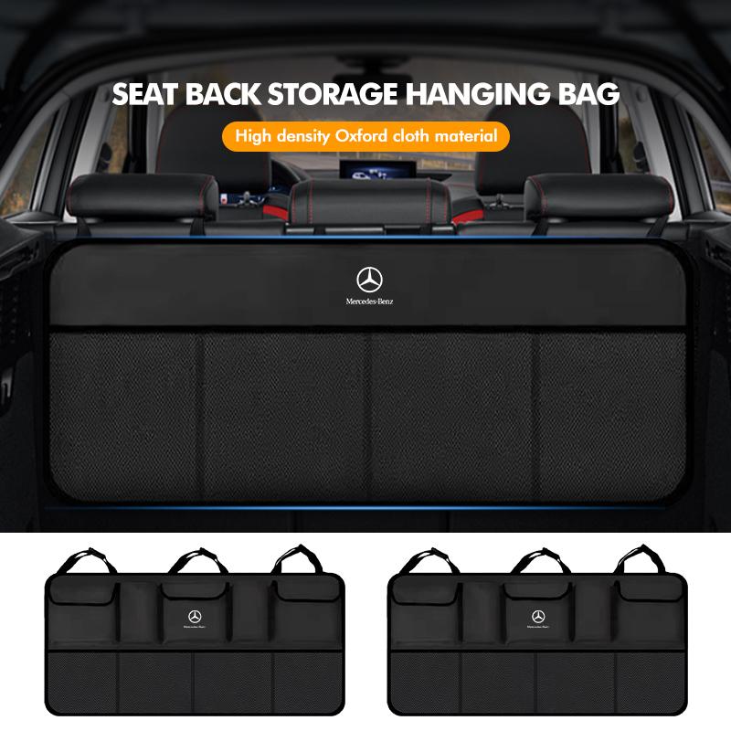 D5Multi-Pocket Car Trunk Organizer Hanging Rear Seat Back Net For Benz CLK GLC W212 C200 C300 W203 W204 W205 W169 W176 GLC