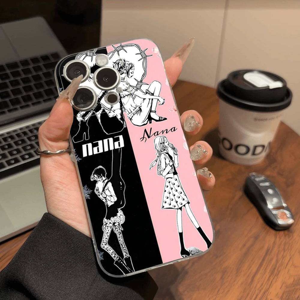 Крутой чехол для телефона с Наной Осаки из аниме Для iPhone 11 13 16 12 17 14 15 Pro Max Plus Мягкая прозрачная задняя крышка Coque