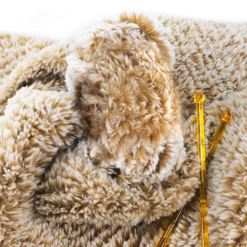 50g/Roll Imitation Mink Fur Yarn Chunky Plush Fluffy Faux Fur Yarn Threads for Hand Knitting Crochet Cord DIY Sweater Scarf Hat