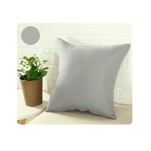 Color Cushion Solid Cover Pillow Case Cotton Blend 40x40 45x45 50x50 Color 12