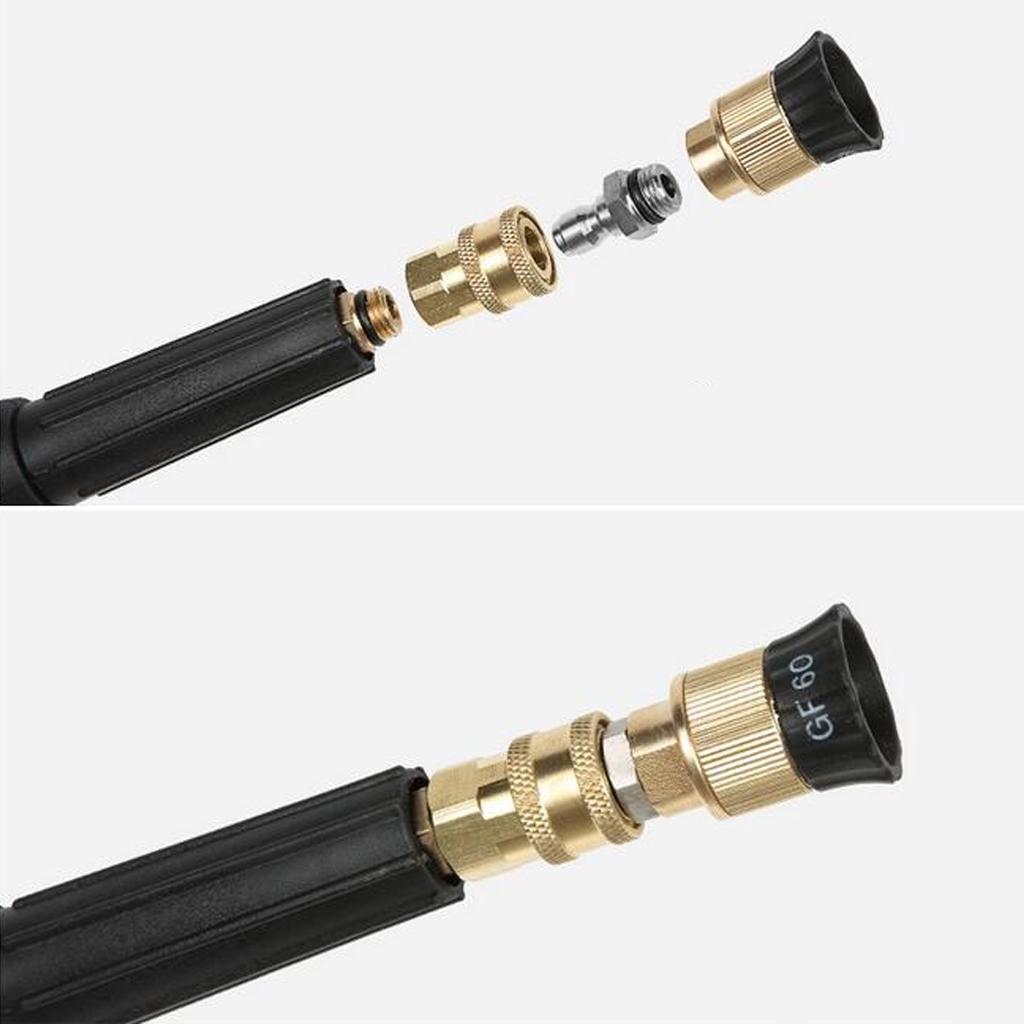 2 Pieces Pressure Washer Quick Connector Easy Connect Fitting Equipment A+D