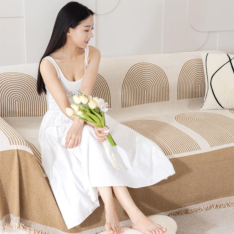 Полотенце для дивана Новогоднее одеяло для дивана Высококачественный всесезонный универсальный чехол для дивана Ткань Все включено Чехол для дивана