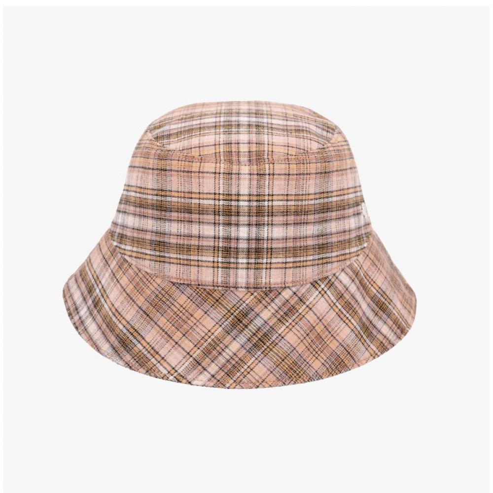 Helen Kaminski Milton Camel Check Bucket Hat Hat52171