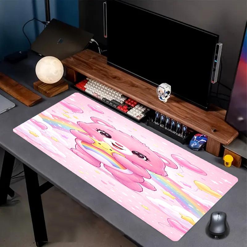 Care Bears Print Mouse Pad, Anti‑Slip Desktop keyboard Mat, for PC Laptop Gaming Working Daily Use, Cool Festival Surprise Gift