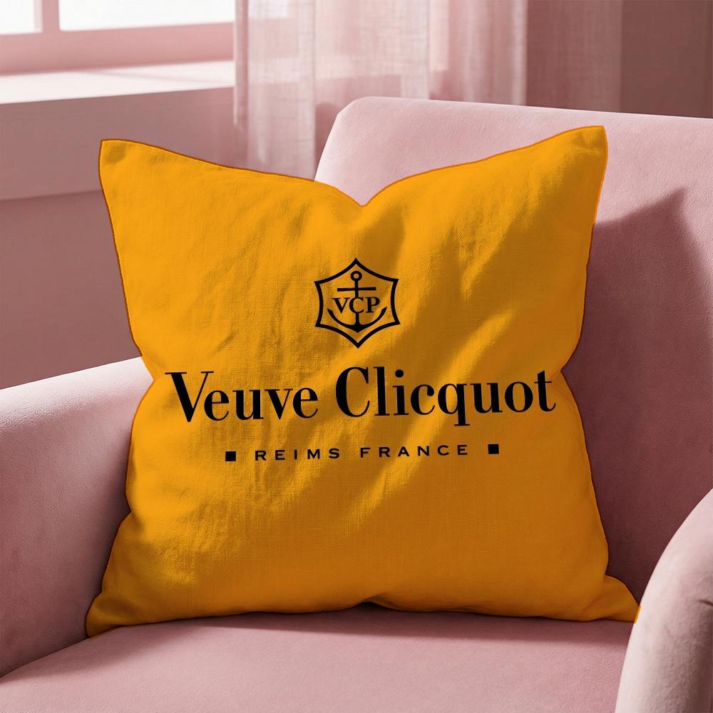 Роскошная наволочка-подушка V-Veuve C-clicquot для разных ситуаций - для дома и автомобиля - Двусторонняя, мягкая и прочная для повседневного использования