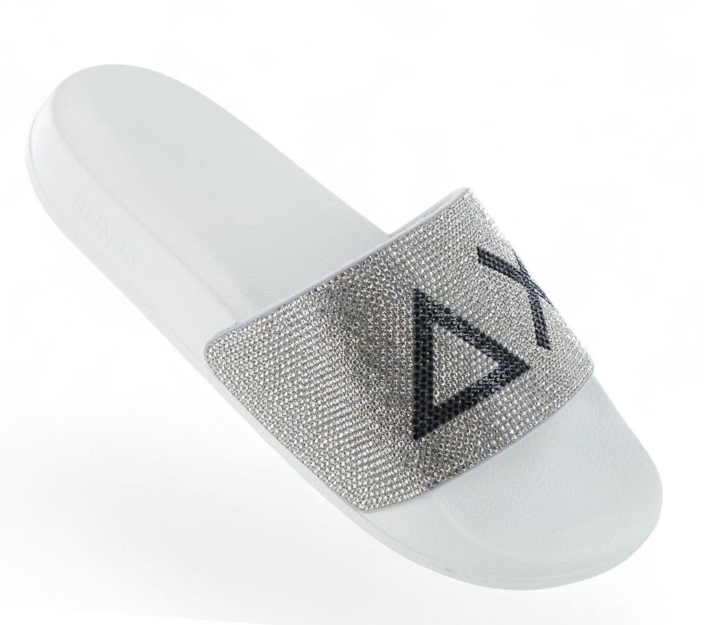 Sun68 Тапочки ЛОГО СТРАЗЫ - Женские сандалии шлепанцы слайды пляжные сандалии X35205-01 ОРИГИНАЛ