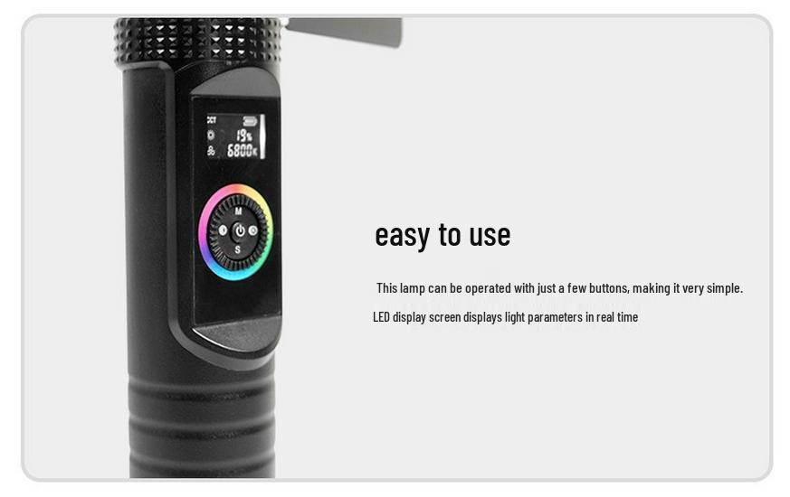 50 Вт RGB Ручной светодиодный фото свет – Полноцветная атмосфера и заполняющий свет для прямых трансляций