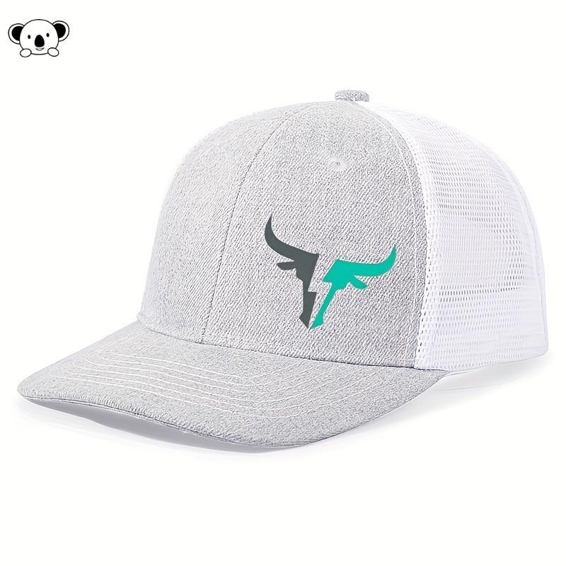 Unisex Breathable Linen Baseball Cap With Adjustable Strap Flat Top Wide Brim Outdoor Casual Wear