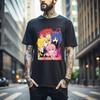 100% хлопок ТОПЫ UNISEX ФУТБОЛКИ МУЖСКИЕ ЖЕНСКИЕ Bocchi the Rock Kessoku Band Унисекс Черная Футболка Аниме Манга 395