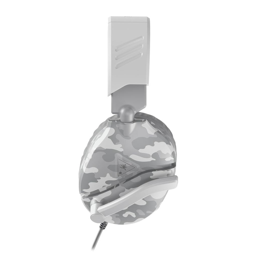 Игровая гарнитура TURTLE BEACH, легкие наушники весом 230 г, для PS5, PS4, портативной игровой консоли, смартфона Xbox, проводной откидной микрофон с функцией отключения звука Recon 70, белый камуфляж