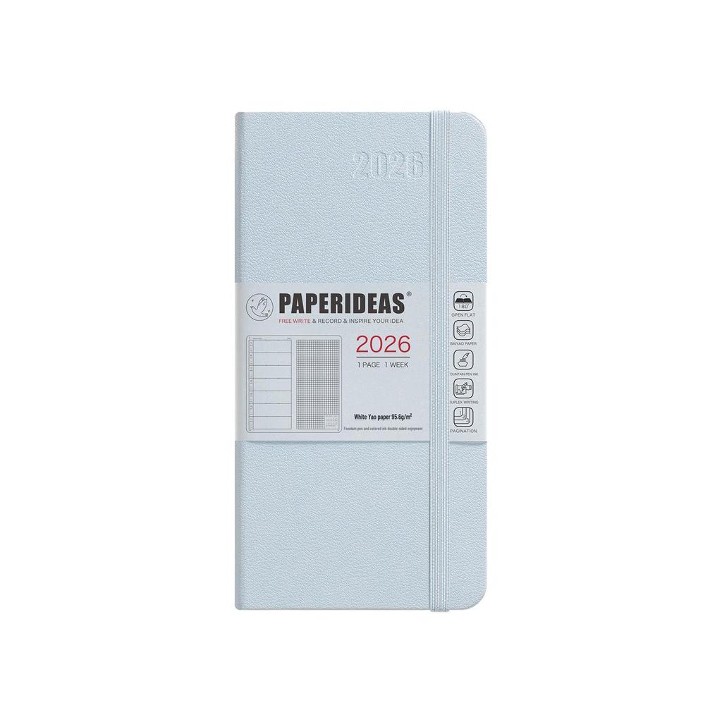 Paperideas 2026 Weekly Pocket Planner: Hardcover, Special Paper, Simple Agenda