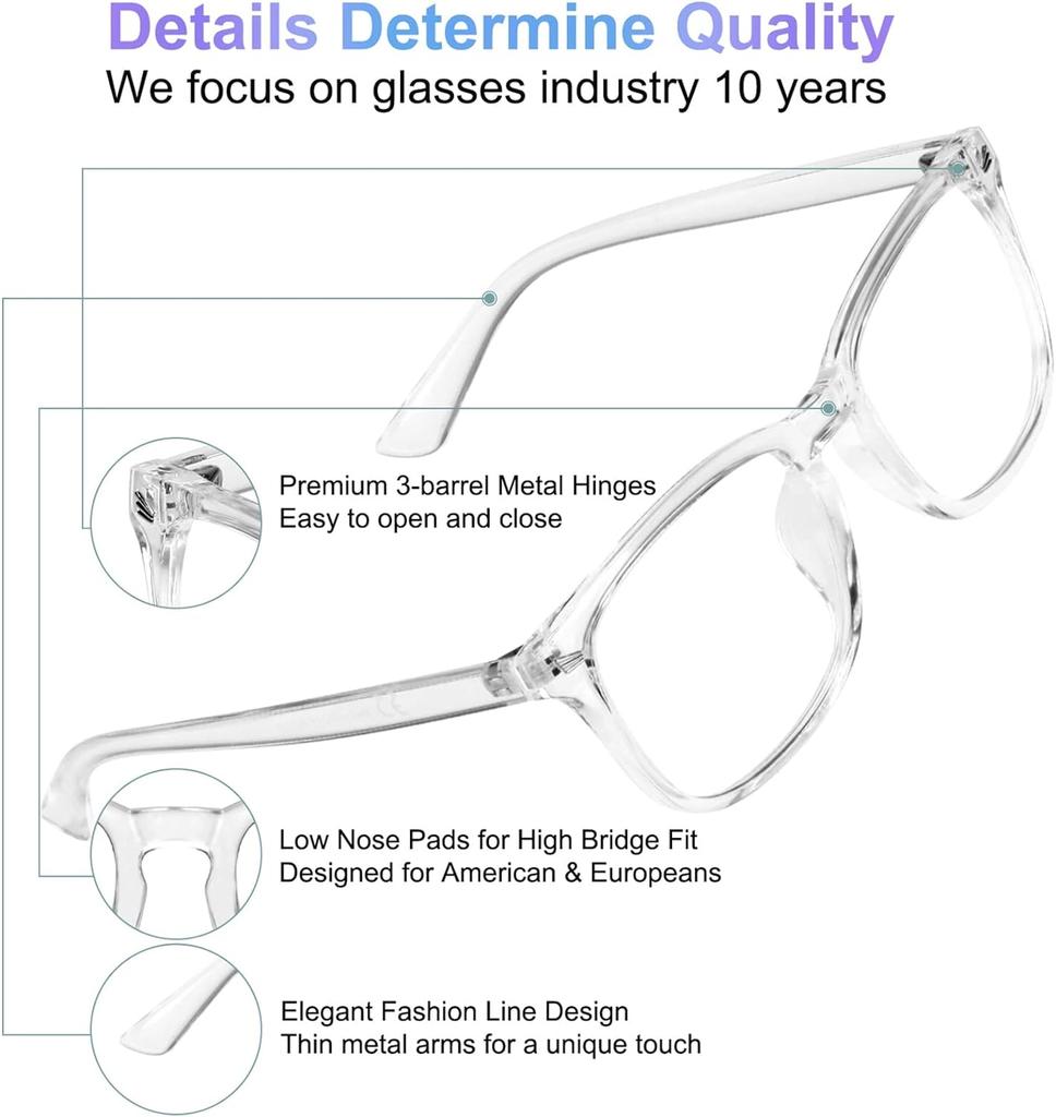 Прозрачные компьютерные очки в оправе для женщин и мужчин, круглые очки с защитой от синего света, блокирующие очки, оптические очки