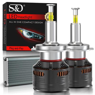 2 шт. 30000 лм 4-сторонние Canbus H7 светодиодные CSP автомобильные лампы для фар 120 Вт 360 Turbo H11 H4 H1 HB3 9005 HB4 9006 медная трубка мини-лампа автомобильная фара 6500 К белый