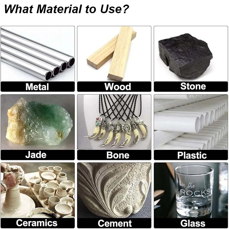 Набор фрез из карбида вольфрама, набор фрез, напильник, рашпиль, резка, гравировка, металл, дерево, алюминий, пластик, камень, вращающийся инструмент, электрическая дрель