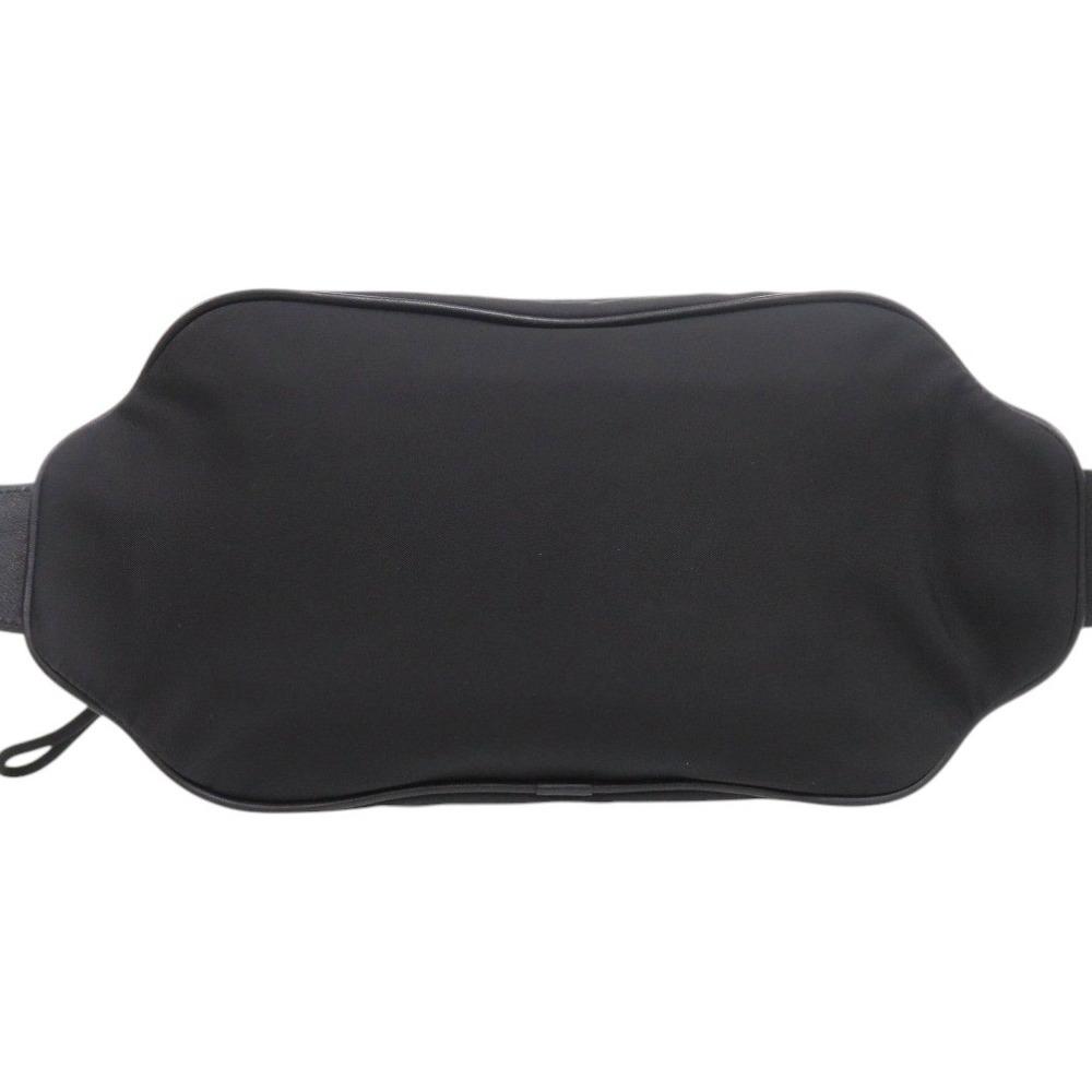 Used AUTHENTIC BURBERRY Body bag logoWaist Pouch Black Nylon