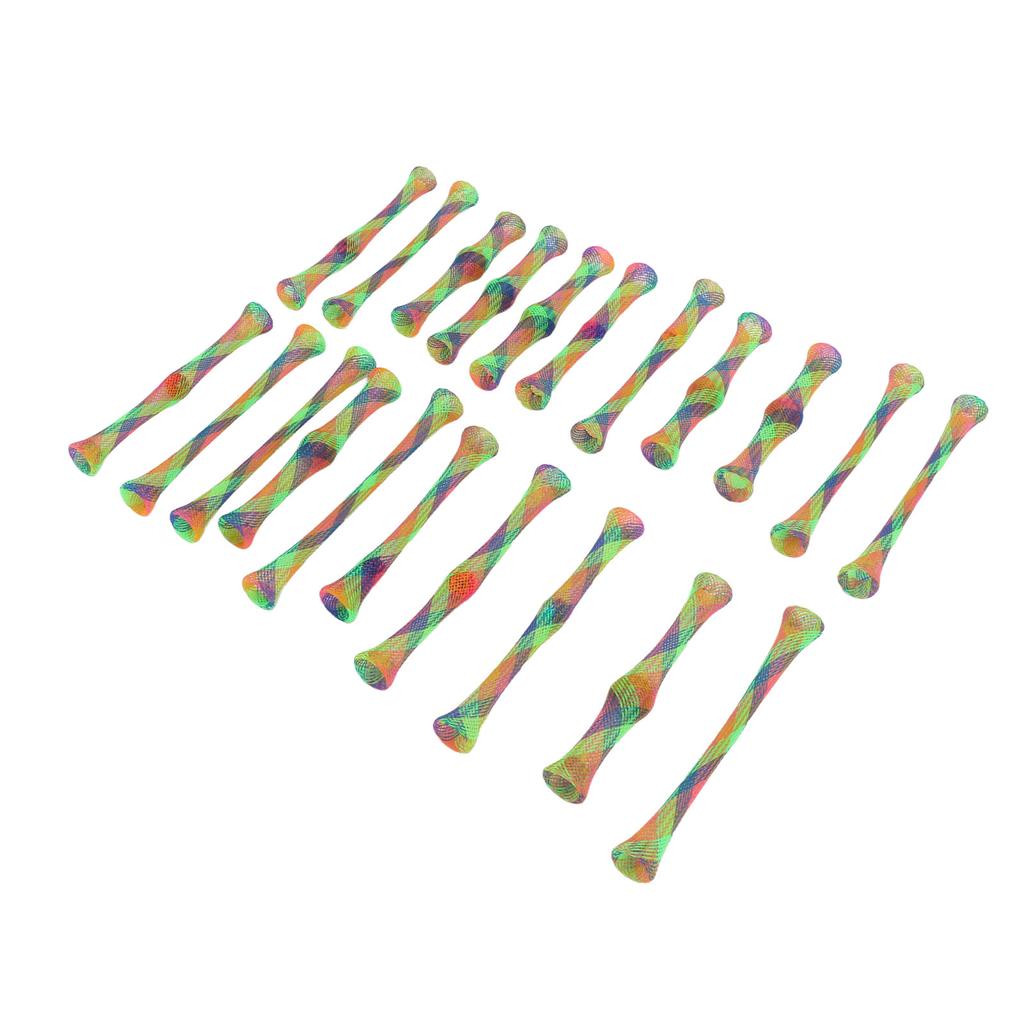 21pcs Cat Spring Toy Nylon Colorful Interactive Scratch and Bite Resistant Pet Coil Tube Toy for Kitten