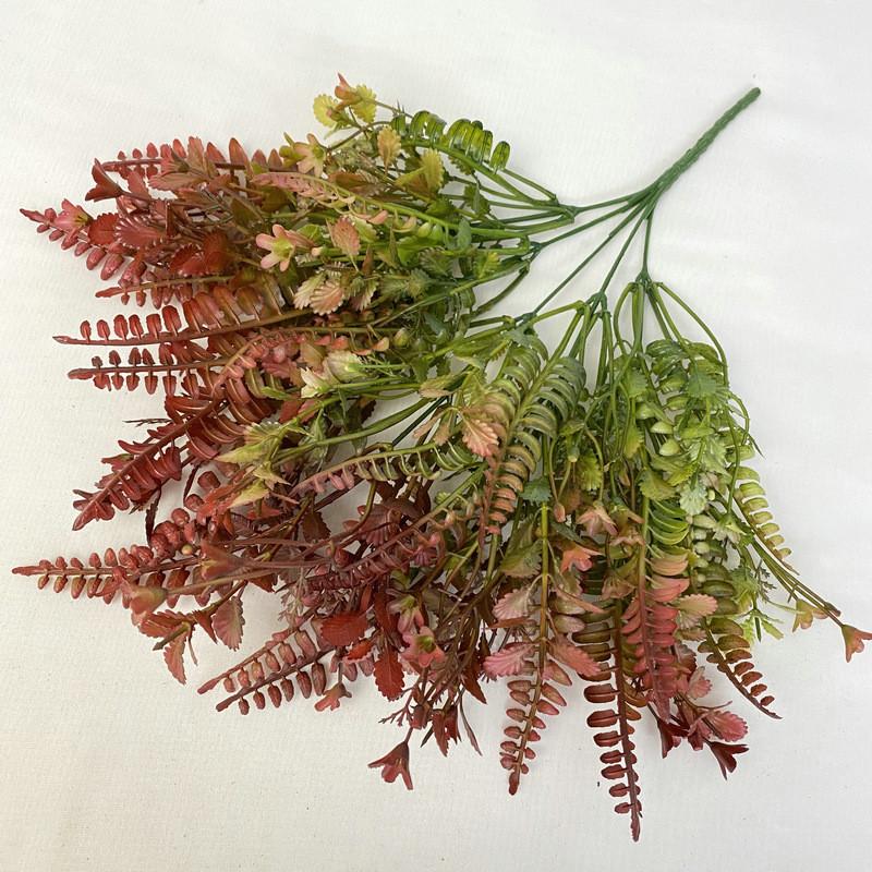 Small Toona Plastic Flower For Home Decor Wedding Photography Props Artificial Green Plant