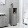 825838 vidaXL Bathroom Cabinet Sonoma Grey 30x30x95 Cm Engineered Wood