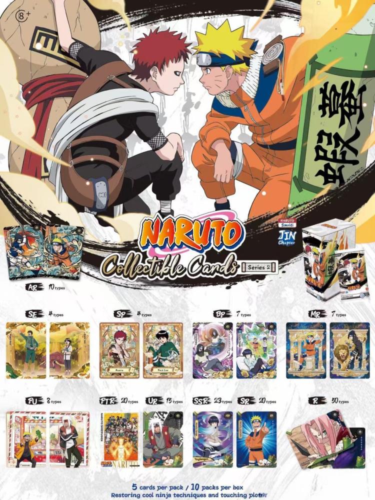Оригинальные NARUTO Smriti Английская версия ACG Коллекционные карты Аниме Коллекция Игрушка Карты для игры Подарок на день рождения Для фанатов аниме