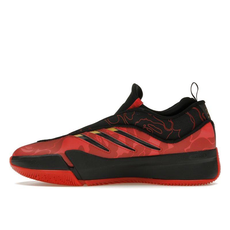 BAPE x adidas Dame 9 Черный Алый Унисекс Кроссовки Красный Better-Scarlet Core-Black IH0786