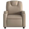 Electric Massage Chair Cappuccino Brown Faux Leather