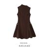 Kaslead New Arrival Women's Clothing Fashion Style Fashion Minimalist Sleeveless Shoulder Metal Decoration Short Dress