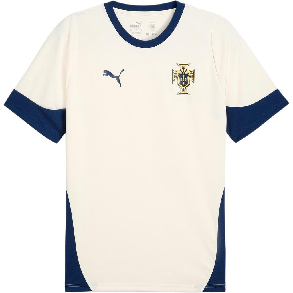 Puma Logo Color Block Round Neck Short Sleeve T-Shirt Men Tops Sugar-Almond 779512-12