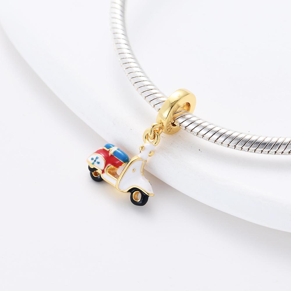 New Copper Car Motorcycle Bicycle Airplane Sunglasses Exquisite Charm Beads Fit For Original Bracelets Diy Women'S Jewelry