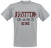 Футболка со светодиодным логотипом группы Led Zeppelin 100% Хлопок Графическая футболка Мужская Женская Летняя Уличная одежда Топ