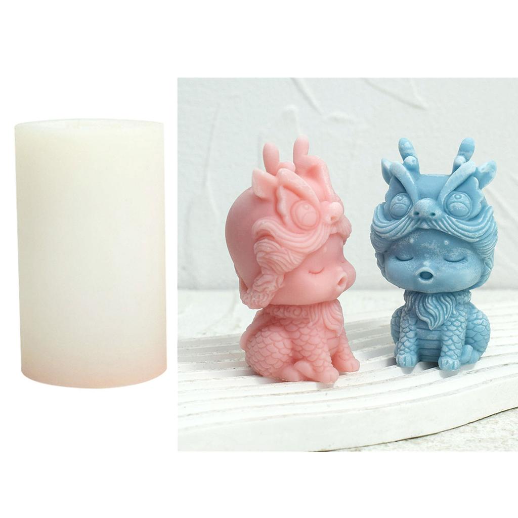 Dragon Silicone Mold Lovely Animal Candle Mould Handmade Scented Candle Making Mold Soap Mould DIY Candy Decorations