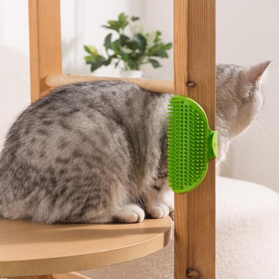 2Pcs Silicone Cat Grooming Strap Pad Self Groomer Brush Cats Adjustable Pet Grooming Tool Pet Grooming Accessory