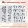 2 листа вышивки ручной работы водорастворимые узоры вышивки водорастворимый стабилизатор для начинающих