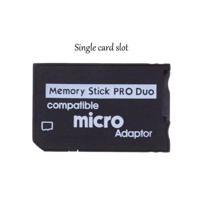 Micro SD Memory Card Adapter, Dual MS Pro Duo Adapter for PSP Card [E6BE641]