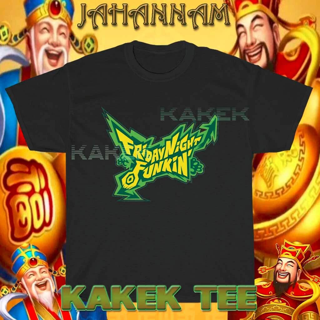 Новая футболка Friday Night Funkin Логотип Американская футболка Смешная Размер от S до 5XL