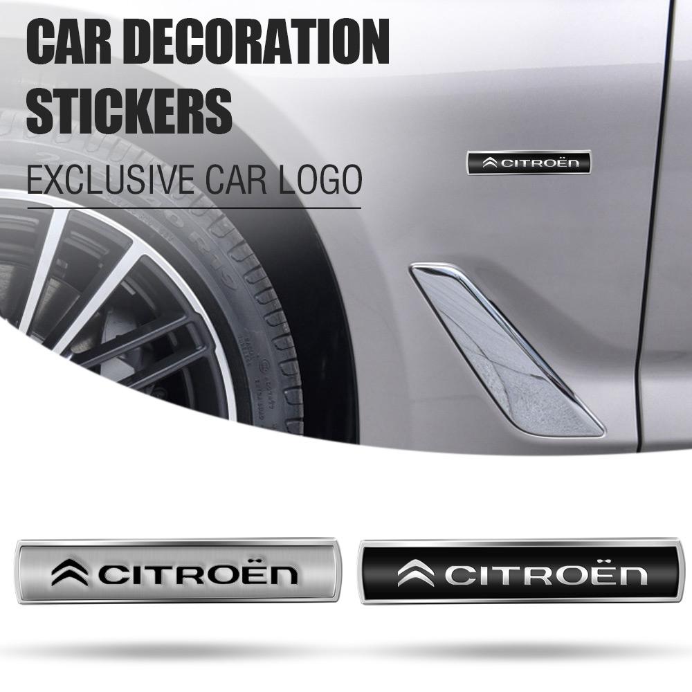 1pc 3D Metal Car Emblem Badge Decorations Sticker Decals For Citroen C1 C2 C3 C4 C5 C6 C8 C4L Picasso Auto Styling Accessories