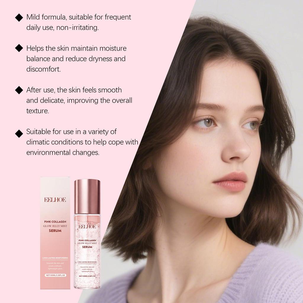 EELHOE collagen brightening essence spray gentle, soft, moisturizing, facial, tender and lubricating multi-piece daily care 100ml
