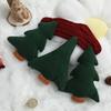 Christmas Tree Shaped Plush Pillows Set of 2 Home Sofa Bed Holiday Decor 12.2 Inch WL-006B