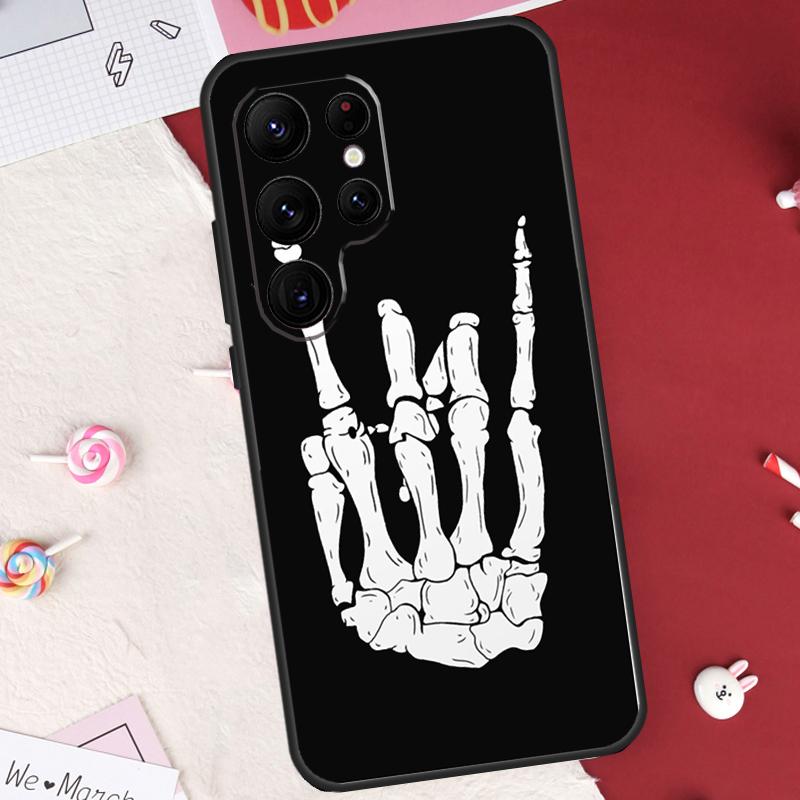 Арт-кейс "Скелет" для Samsung Galaxy S26 Ultra S23 S22 S21 S20 S24 S25 Ultra S10 Plus S25 FE Защитный чехол