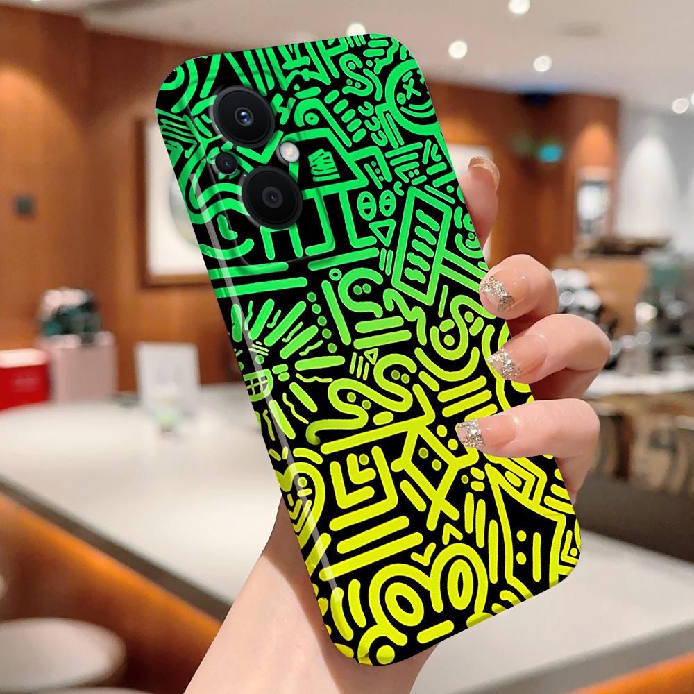 Универсальный чехол для телефона с пленкой, мультяшный модный дизайн, твердый корпус, полное покрытие камеры, противоударный защитный чехол для OPPO Realme OnePlus Infinix Tecno