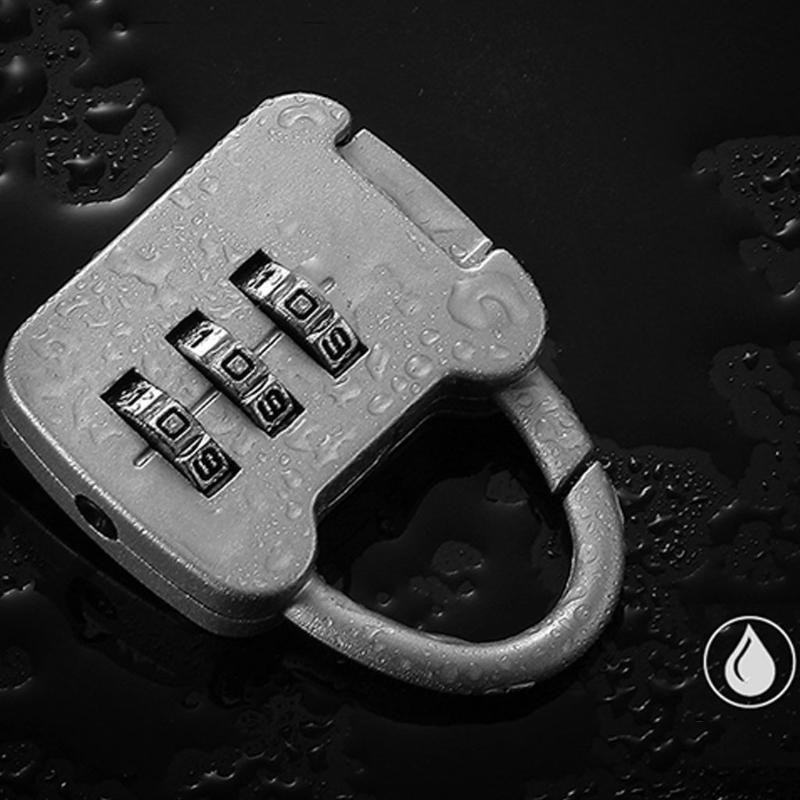 Кодовый навесной замок с 3 цифрами Маленький для дорожного багажа Чехла Бесключевой дужковый замок для Рюкзака Шкафчика в спортзале Школы