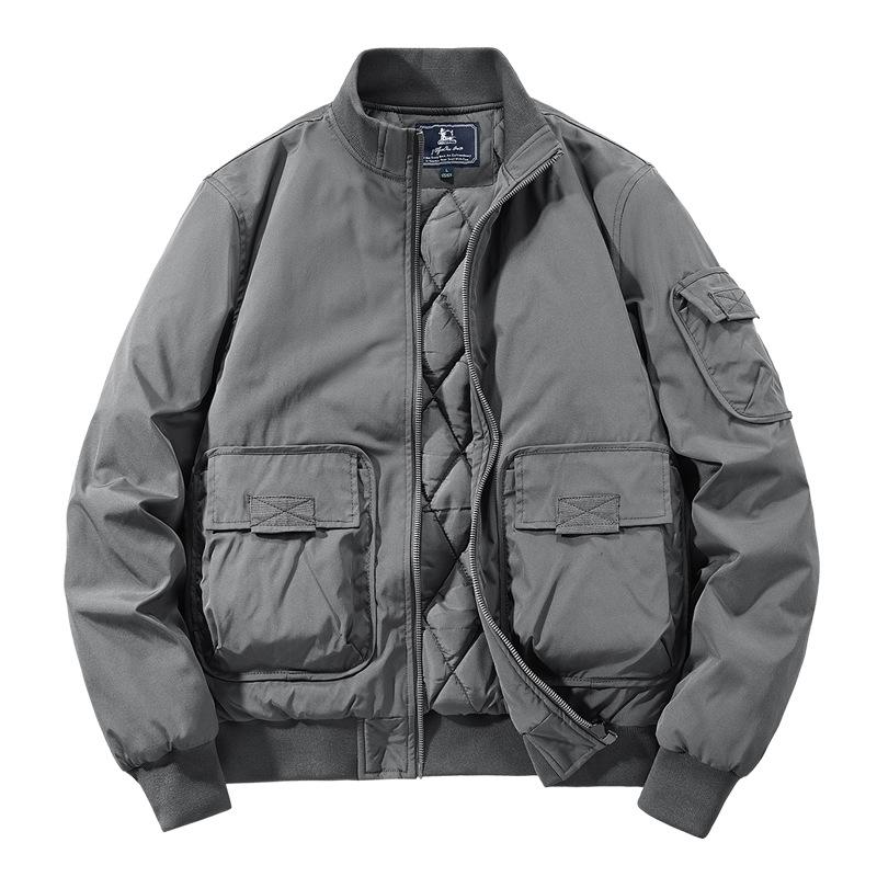 Утолщенный хлопок, теплый воротник-стойка, большой размер, повседневное хлопковое пальто, новая молодежная куртка, мужская куртка