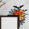 1PC Handcrafted Wooden Spider Ornament Spider Web Wooden Craft for Halloween 25x22cm