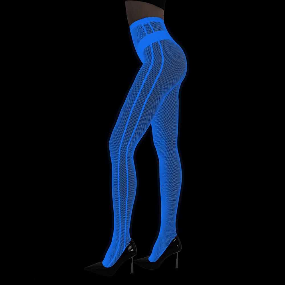 Колготки из сетчатого кружева Blue Light Luminous - сексуальные чулки с татуировкой в европейском и американском стиле