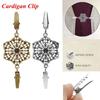 Fashion Winter New Retro Shawl Brooch Cardigan Clip Duck Clip Clasps Sweater Blouse Pin