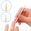 100 Pcs Nail Art Cuticle Pusher Remover Orange Wood Stick Pedicure Manicure Tool